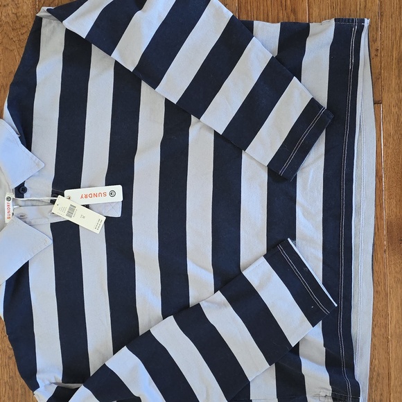 Sundry Tops - Sundry Long Sleeve Polo Size Med